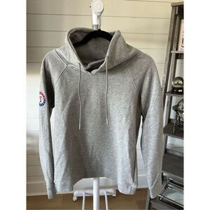 Levelwear Texas‎ Rangers Scuba Neck Open Back Sweatshirt Womens S Grey